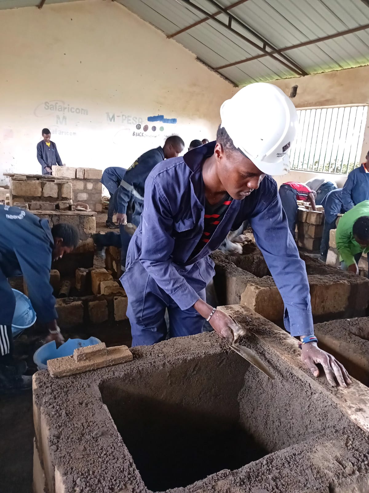 Masonry & Brickwork students at Nyaga VTC